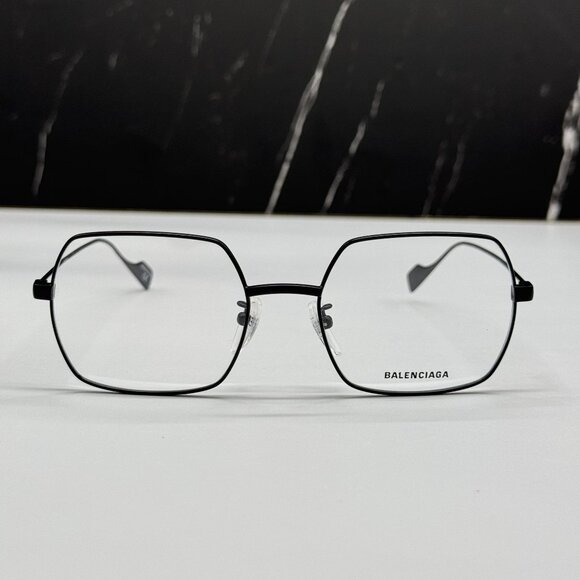 NEW BALENCIAGA BB0090O 001 SQUARE BLACK WOMEN EYEGLASSES BALENCIAGA - Picture 4 of 10
